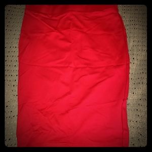 Red dress skirt